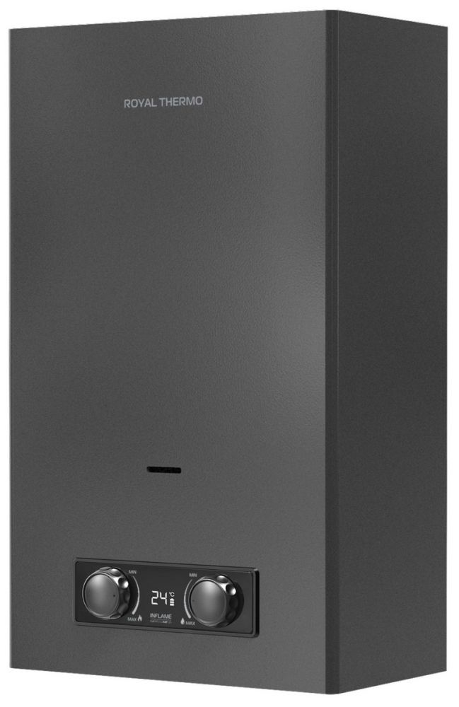 Газовая колонка ROYAL TERMO GWH 10 Inflame Grafit (Черная)